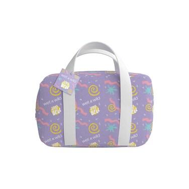 wet n wild Saved By The Bell Makeup Bag Makeup Bag for Travel Carry Handle Full Zipper Closure1114548