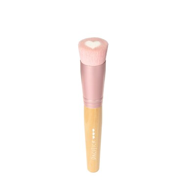 Pacifica Beauty Best Blend Cream  Tint Foundation Brush Makeup Brush Flat Top For Airbrush Finish Buffing Blending Flawless Finish Vegan Bristles Cruelty Free White
