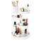 UmbraPirouette Cosmetic Organizer WhiteBrass