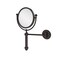Allied Brass SB42XORB Southbeach Collection Wall Mounted MakeUp Mirror 8 Inch Diameter with 2X Magnification Oil Rubbed Bronze