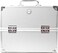 CONAIRMakeup Beauty Case  Cosmetic Case with Expandable Shelves and Locking Latch  Professional makeup case  Silver Diamond  London SOHO New York by Conair
