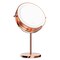MoNiBloom8Inch Double Sided Lighted Magnifying Makeup Mirror Battery Operated Tabletop Mirror with Light and Magnification 1x 10x Cosmetic Mirror with Stand for Desk Rose Gold