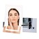 Ovente 7 Lighted Wall Mount Makeup Mirror 7X Magnifier Square White LED wDimmer Switch One Sided Adjustable Extend  Fold Retractable Arm AC Adapter Powered Polished Chrome MSWA6387CH7X