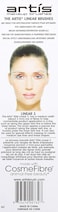ArtisElite Linear 3 Makeup Brush  Perfect Precise Liner  Upper Lash Line or Lower Lashes  Ideal For Wider Line Pattern  Special Effects Makeup