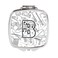 Letter B Musical Note Letters Compact Mirror CJ2007BSCM