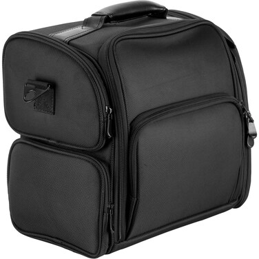 Hiker Quintavale Soft Sided Makeup Case Professional Nail Travel Wheel Organizer Black Canvas 3 Pound