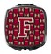 Carolines Treasures CJ1078FSCM Letter F Football Garnet and Gold Compact Mirror Decorative Travel Makeup Mirror for Women Girls Gifts Pocket Makeup Mirror Folding Handheld