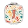 Carolines Treasures Letter J Retro Teal Orange Musical Instruments Initial Compact Travel Mirrors Multicolor