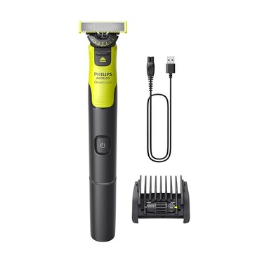 Norelco Philips OneBlade 360 with Connectivity Hybrid Face Electric Beard Trimmer Shaver with 360 Blade Tech  1hr Fast Charge 1x360 Blade  5in1 Comb QP453090