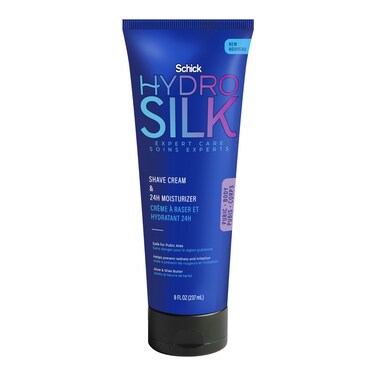 Schick Hydro Silk Shave Cream  24Hour Moisturizer  Pubic Hair Shave Cream for Women and Bikini Area Moisturizer Shaving Cream for Women Sensitive Skin 8 fluid oz