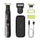 Philips Norelco OneBlade 360 Pro Face  Body Electric Beard Trimmer Shaver  Bodygroomer with 360 Blade Technology 2X 360 Blade 20Length Adjustable Comb Body Kit  Travel Case QP655290