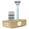 joy Razors for Women 1 Handle 4 Razor Blade Refills Lavender Lubrastrip to Help Avoid Skin Irritation