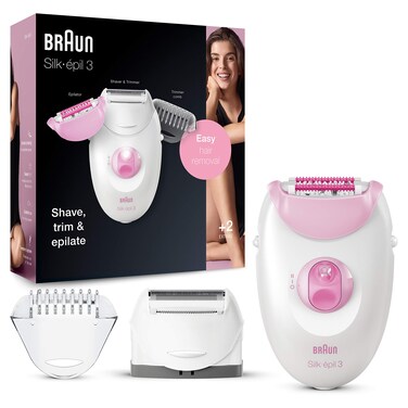 Braun Epilator Silkepil 3 3270 Hair Removal Device Epilator for Women Shaver  Trimmer Hair Removal