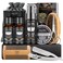 Isner Mile Beard Kit for Men Grooming  Trimming Tool Complete Set with Shampoo Wash Beard Care Oil Balm Brush Comb Scissors  Storage Bag Birthday Gifts for Him Men Dad Father Boyfriend