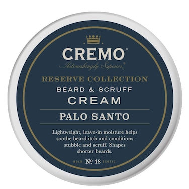 CremoBeard  Scruff Cream Palo Santo Reserve Collection 4 oz  Soothe Beard Itch Condition and Offer LightHold Styling for Stubble and Scruff Product Packaging May Vary