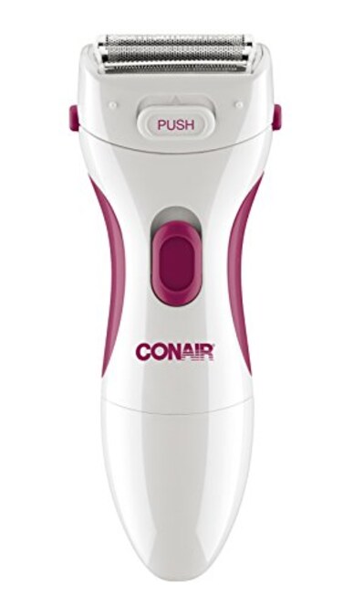 CONAIRBody and Facial Hair Removal for Women Cordless Electric Dual Foil Shaver  Trimmer Perfect for Face EarNose Eyebrows Legs and Bikini Lines