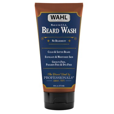 WahlBeard Wash Face Exfoliator with Essential Oils for Moisturizing Skin Beard Hair  Manuka Oil Meadowfoam Seed Oil Clove Oil Moringa Oil and More  Model 805601