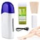 Roll on Wax Kit for Hair Removal Waxing Roller for Leg Body Arm Bikini Area Wax Roller Warmer Waxing Kit for Women Aloe