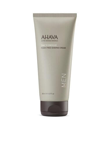 AHAVAMens FoamFree Shaving Cream  Foamless Silky Shaving Cream Closer Shaving Soothes  Softens enriched with Osmoter  GForce Ginger Root Ginseng Ginkgo Biloba  Green Tea 68 FlOz