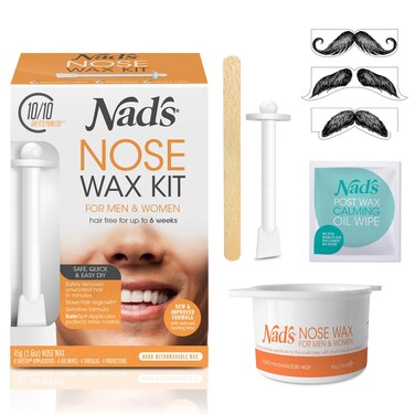 NadsNose Wax Kit for Men  Women  Waxing Kit for Quick  Easy Nose Hair Removal 1 Count