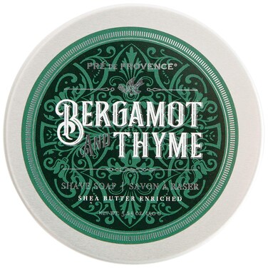Pre de Provence Bergamot  Thyme Mens Fragrance Collection Shave Soap in Tin 150 G