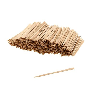 400 Count Small Wax Wooden Spatulas Applicator Sticks for Hair Eyebrow Removal