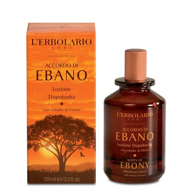 LErbolarioNotes Of Ebony Aftershave Lotion  Nourishment And Hydration  Allows The Skin To Find Comfort  With An Emollient Action And Precious Oils  Natural Origin Ingredients  34 Oz