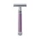 Edwin Jagger DELHEBLAMZ Classic Long Handled Double Edge Manual EcoFriendly and Reusable Safety Razor for Men and Women for Shaving cream or Soap Fits All DE Razor Blades Heather