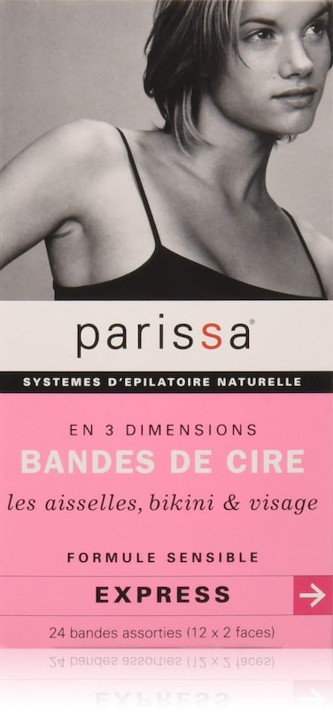 Parissa Wax Strips Sensitive Assorted Sizes 24 count