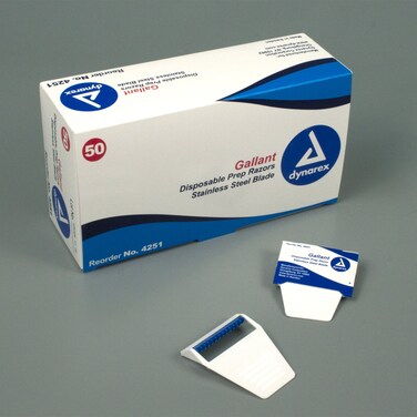 Dynarex4251 Gallant Disposable Prep Razor Pack of 250