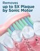 Rtauys M5 Sonic Electric Toothbrush for Adults  Rechargeable Electric Toothbrush with 8 Brush Heads  Travel Case Power Electric Toothbrush with Holder 3 Hours Charge for 120 Days  Pink