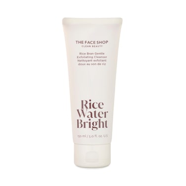 The Face ShopRice Water Bright Rice Bran Gentle Exfoliating Cleanser  Hydrating Moisturizing  Brightening Face Cleanser  Vegan Exfoliating Face Wash Face Scrub  Korean Skin Care Face Exfoliator