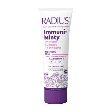 RADIUSImmuniMinty Immune Support Toothpaste 25 Oz  Elderberry Mint  Pack of 1