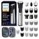 Philips Norelco New Multi Groomer Mens Grooming Kit Trimmer with 27 Length Settings for Beard Head Face and Body with Travel Case Stainless Steel Precision No Blade Oil Needed MG952250