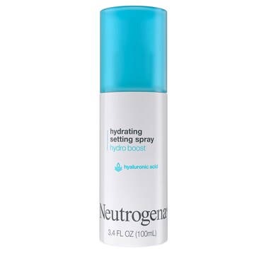 NeutrogenaHydro Boost Hydrating Makeup Setting Spray with Hyaluronic Acid Longwear Makeup Setting Facial Mist for Smooth Glowing Dewy Skin NonComedogenic  Hypoallergenic 34 fl oz