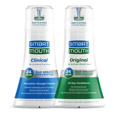 SmartMouthDDS Activated Clinical Mouthwash  Original Activated Mouthwash  Adult Mouthwash for Fresh Breath  Clean Mint Flavor Clinical  Fresh Mint Flavor Original 16 fl oz Each