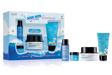 belif Aqua Bomb Dive Into Hydration Set  Korean Skin Care  Korean Moisturizer  Makeup Remover  Korean Toner  Eye Cream  Value Set  Gift Set  Aqua Bomb Cleansing Balm Hydrating TonerEye Bomb