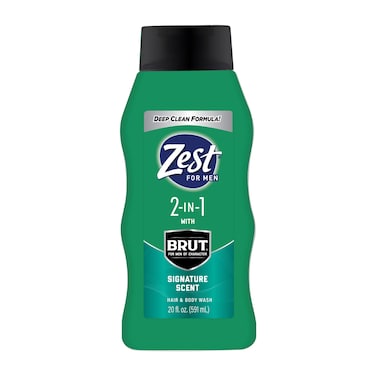 ZestMens 2in1 Body Wash  Body Wash for Men  Cleanses Hair and Body  Refreshing Scent  Hydrating Body Soap  Ideal for All Skin Types  20 oz