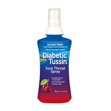 Diabetic Tussin Sore Throat Spray Wild Cherry 6 fl oz 1 Pack