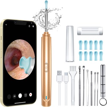 Ear Wax Removal Tool Camera 1296P HD Camera and 6 LED Lights Ear Cleaner with Camera 1296P HD Camera and 6 LED Lights Ear Cleaning kit Ear Wax Removal Kit