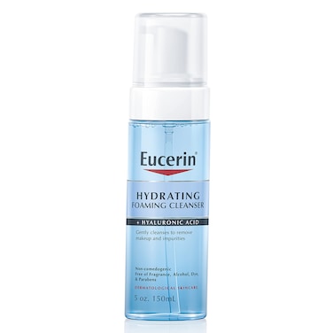 Eucerin Hydrating Foaming Daily Facial Cleanser with Hyaluronic Acid 5 Fl Oz