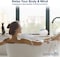SereneLifePortable Spa Bubble Bath Massager  Relaxing Thermal Spa NonSlip Mat with Suction Cup Bottom Motorized Air Pump Adjustable Bubble Settings and Remote Control
