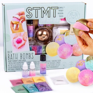 STMT SelfLove Club DIY Bath Bombs by Horizon Group USA Create 5 Bath Bombs with Pastel Colors Essential Oils  Clean Beauty Ingredients DIY Bath Bomb Kit