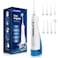 HANGSUNWater Flosser Cordless Oral Irrigator Rechargeable Dental Water Jet HOC700 for Teeth Braces with 300ML Water Tank and 4 Jet Tips for Travel  Home Use