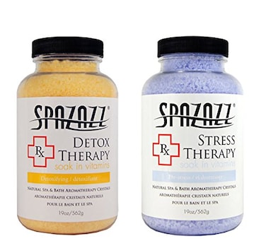 SpazazzAromatherapy Spa and Bath Crystals 2Pk  DetoxStress Therapy