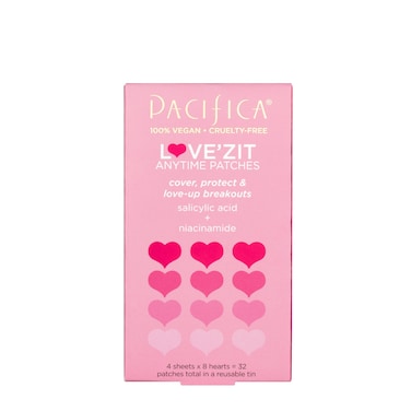 Pacifica Beauty LoveZit Anytime Patches Skincare Salicylic Acid Niacinamide Blemish Breakouts Pimple Patches Covering Zits and Blemishes Acne Treatment Face Care Vegan 32 Patches
