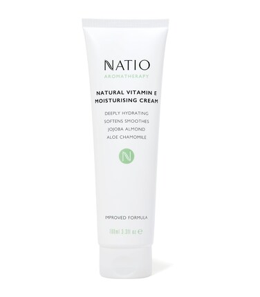 Natio Australia Aromatherapy Natural Vitamin E Moisturizing Cream 34 ounce  NonGreasy Aloe Vera Face Moisturizer  Deeply Hydrating Face Cream