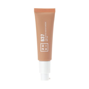3INA637 Tinted Moisturizer for Face with SPF 30  Honey Beige  BB Cream with Light to Medium Coverage  Hyaluronic Acid Moisturizer for All Skin Tones  Vegan Cruelty and Paraben Free Makeup  1 oz
