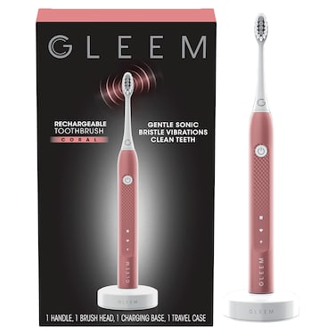 GleemRechargeable Electric Toothbrush Coral