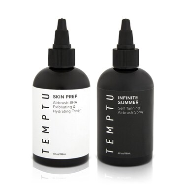 TEMPTUInfinite Summer Airbrush Gradual Self Tanner for Face Legs  Body Best Vegan Natural Sunless Tanning Water  Drops Quick Fake Tan Solution  Instant Bronzing Lotion